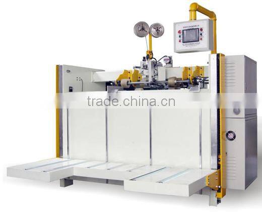 Semi automatic single piece stitcher machine/carton box stitching price/corrugated cardboard box making