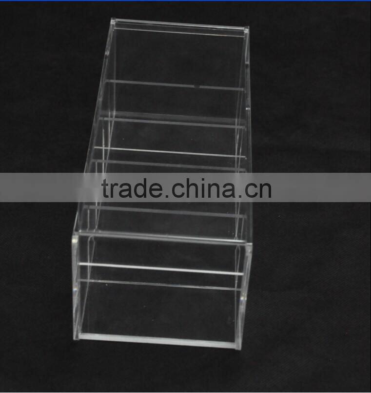 5 Divided Clear Acrylic Cosmetic Storage box, Acrylic Makeup Storage Display Boxes Cosmetic Makeup organizer with Lid