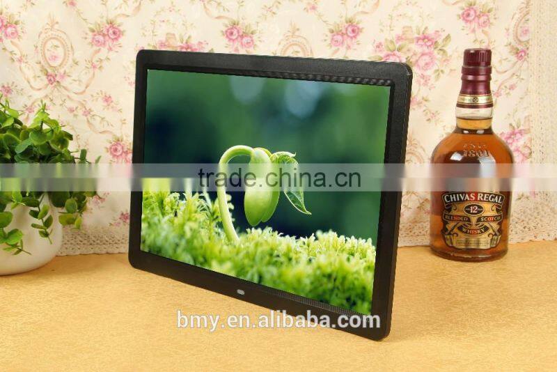 Factory hot sell 15.4 inch multi-function digital photo frame, electronic photo album