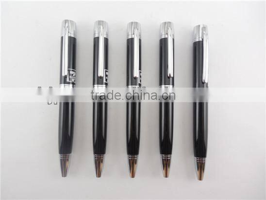 Promotional Cute Small Black Ball Pen Mini Flat Pen