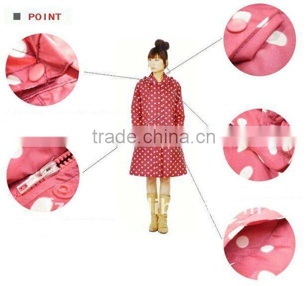 fashion women raincoat rubber poncho