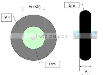 16 inch 4.00-8/4.80-8 wheelbarrow wheel with different color and pattern