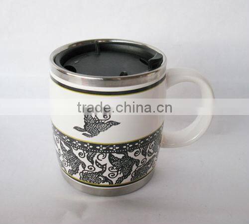 FDA Certification and Stoneware Ceramic Type white blank ceramic mug