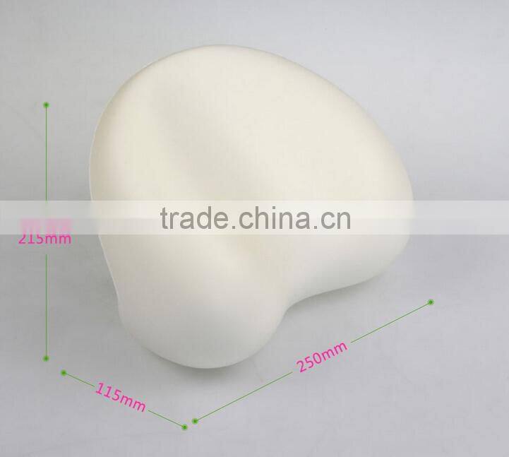 2015 new design pu foam heart shaped headrest