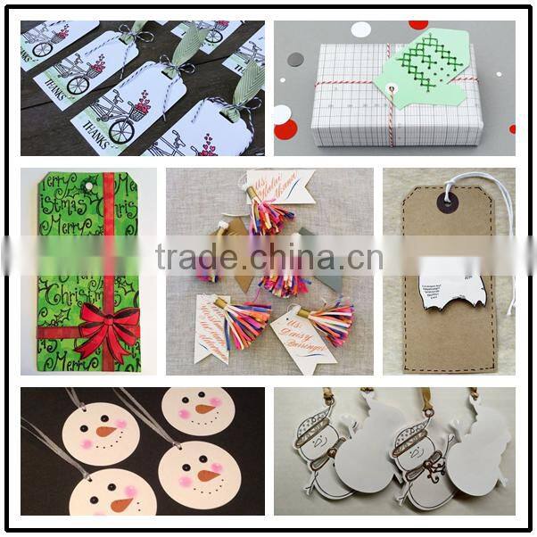 Christmas decoration custom hang tags, price tags, hanging ornament