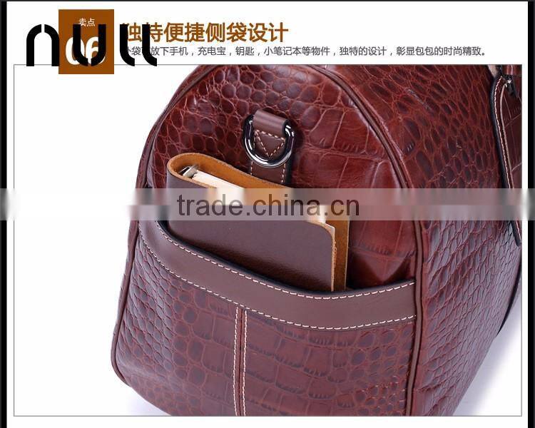 Mens Tote Travel Genuine Leather Oversized Wear-resist Travel Duffle Weekend Bag
