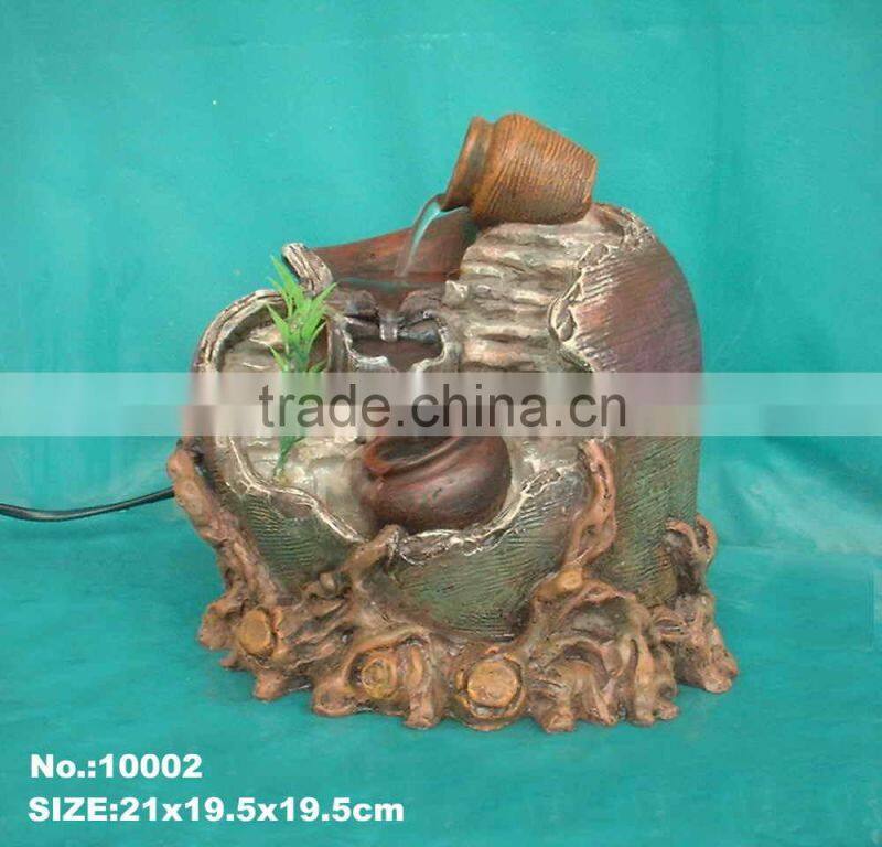 Resin Dolphin Water Fountain for Garden Decoration