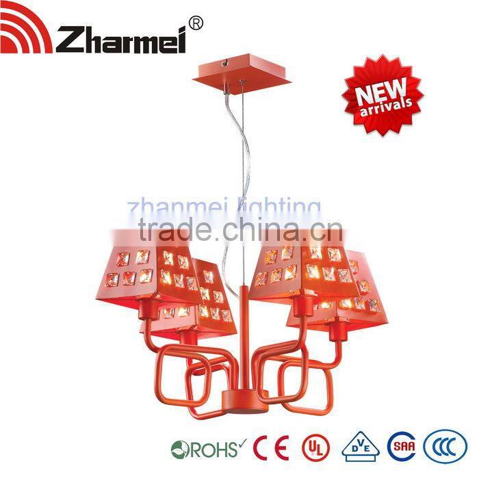 Orange Chandelier Modern E14 40W*4 Pendant Lamp,pendant light