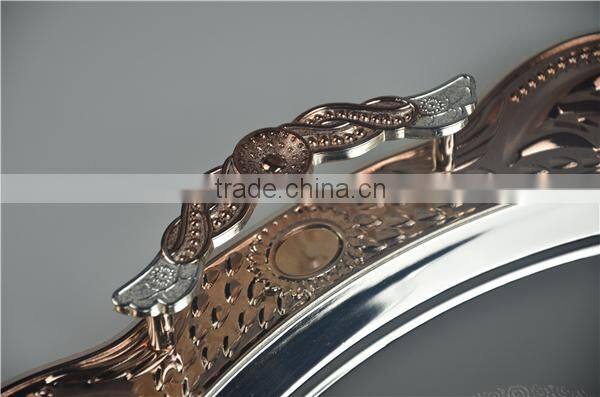 hotel supplies serving tray/mirror serving tray/golden tray with handle T359 SG+G