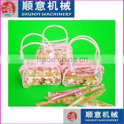 Automatic liquid fruit jellies bar/plastic soft tube flow packing machine