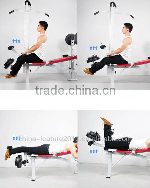 Multi Gym Exercise Equipment Weight Lifting Leg Press Machine Weight Bench