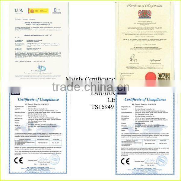 12V rear view camera with parking assist device