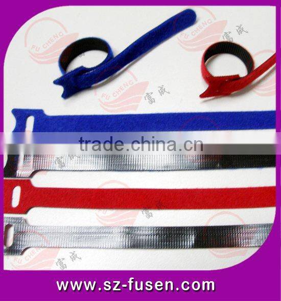 2016 new design and new style electric hook and loop nylon fastener cable tie