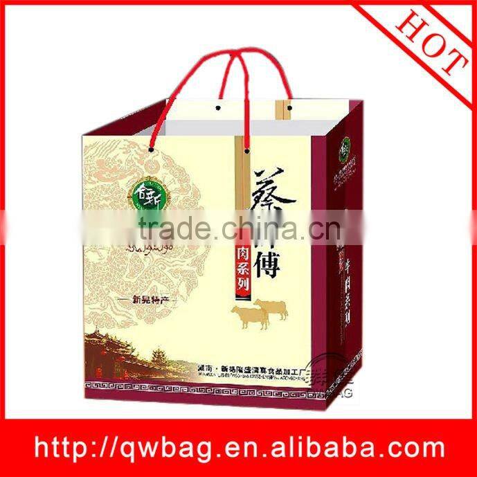 2013 newest popular elegant paper shopping bags