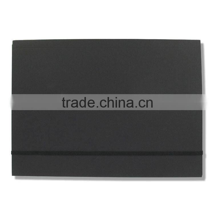 Elastic closure kraft paper file folder, Kraft 3 flap folder