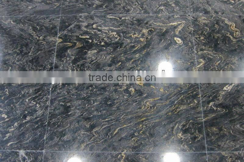 black cosmic granite tile