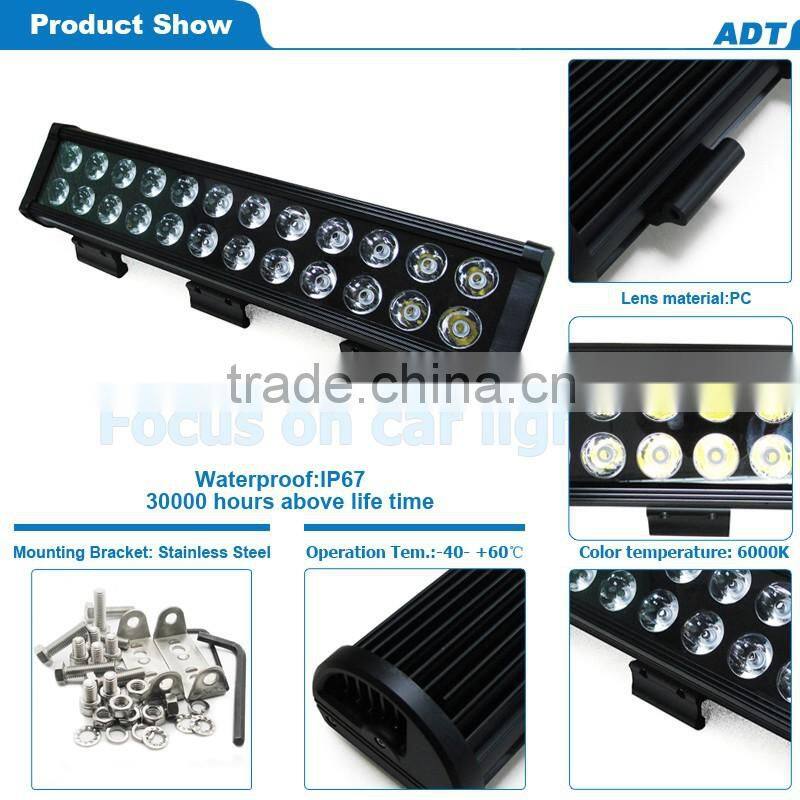 20" 120w Spot Flood Combo Cr-ee Led Off Road work Light Bar 4WD boat ATV lamp