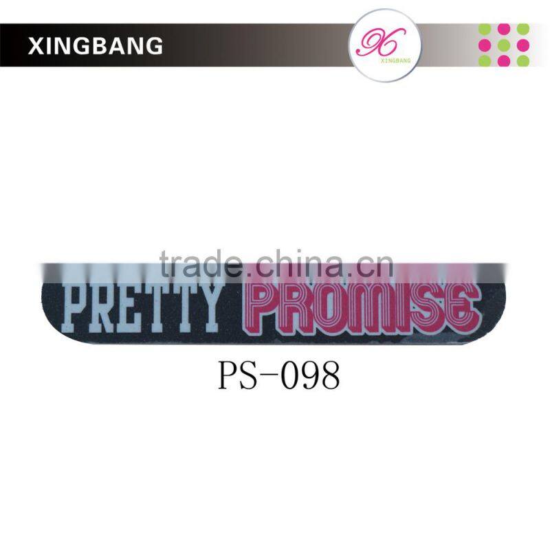 colorful nail file, emery board file for nail care with customizable design