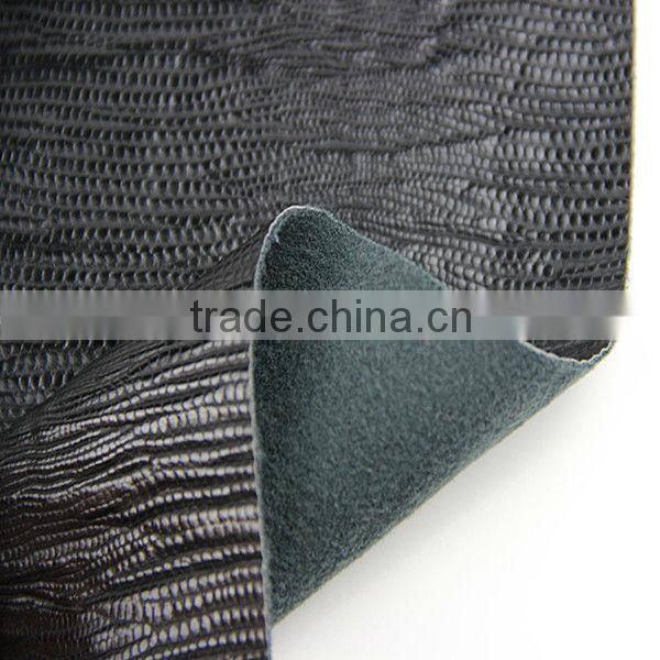lizard pattern PU synthetic leather used for sofa