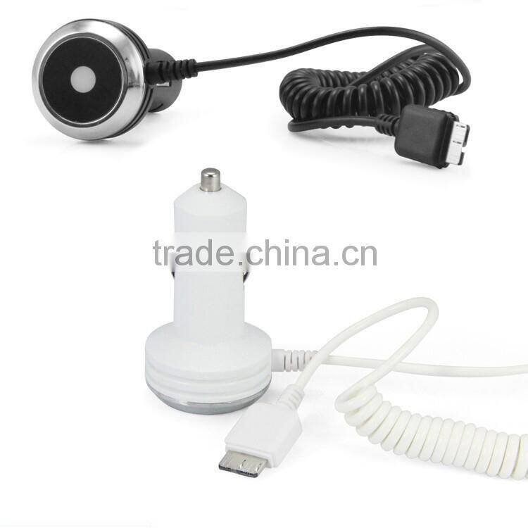 Blue LED lights intelligent fashion more interface spring line car charger