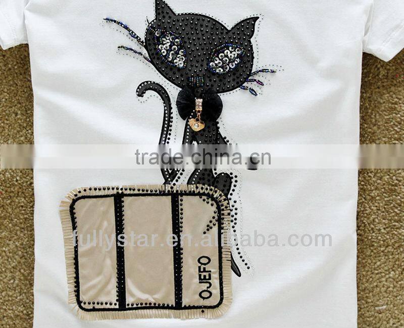 new spring han edition big yards short fashion basic t-shirt