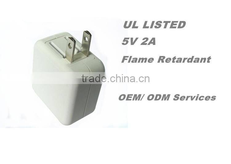 UL LISTED Dual USB Foldable Quick Charge 2.0 Wall Charger