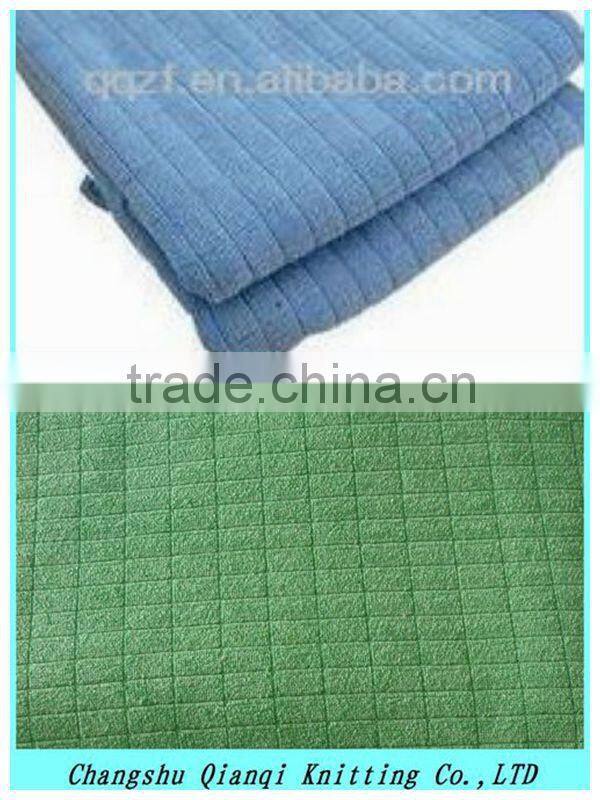 Weft knitting table latlice cloth