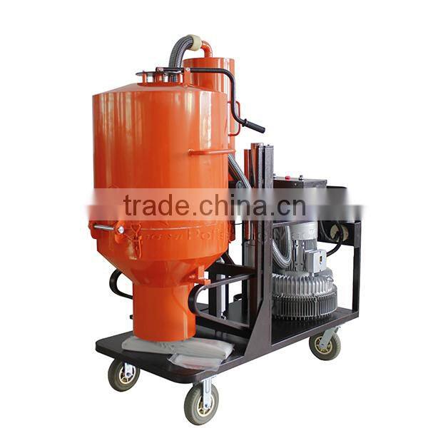 Strong power dust vacuum with grinder