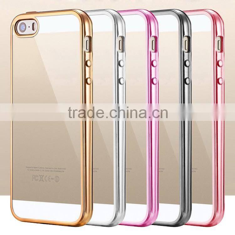 OEM Ultra Thin Transparent TPU Mobile Phone Case Cover For Apple iPhone 5S