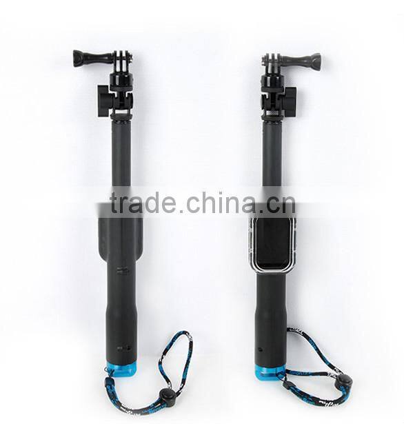 Handheld Monopod With WIFI Remote Housing And Mount Adapter For Gopro 4