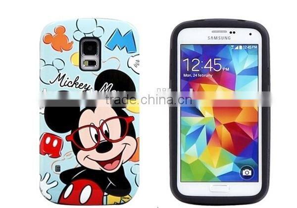 Lovely silicone rubber phone cover for samsung galaxy note 3 cartoon case