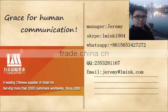 Solvent ink for SPT510 printhead hot sell in china with good price