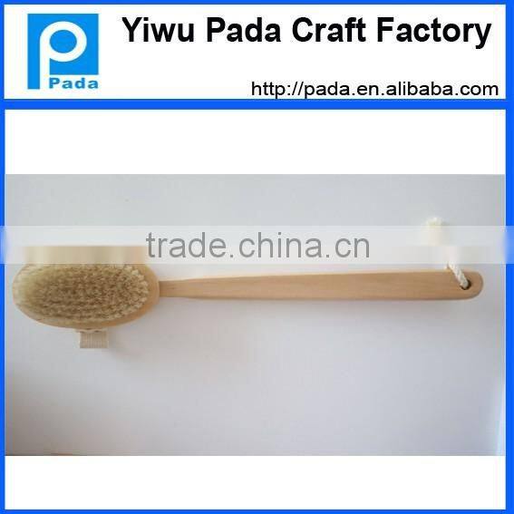 Natural Dry Body Brush & Brush for Dry Brushing with Long Detachable Handle and Boar Bristles - Exfoliate Skin