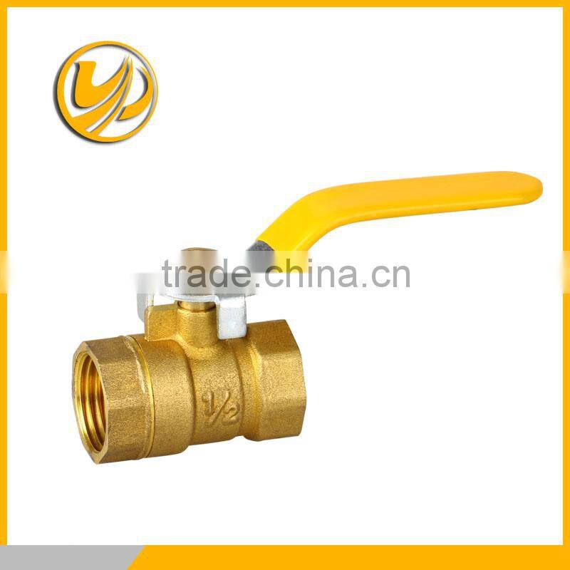 2" brass ball valve ,brass body ,iron ball ,stem and flat lever handle