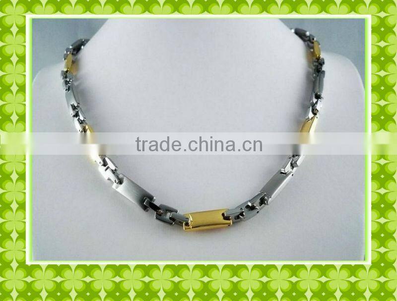 High quality stainless steel 18kt italian gold necklace for women