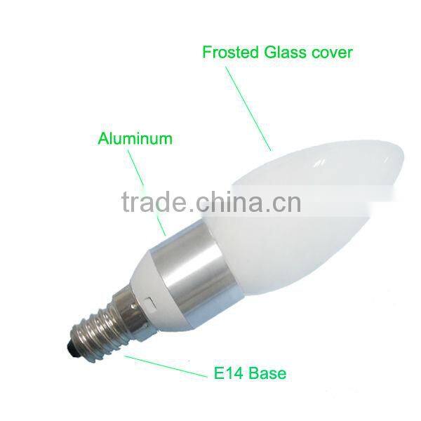4W E14 base led light bulb candle