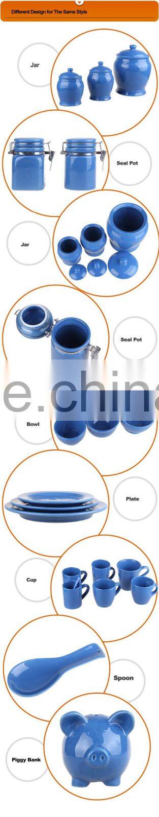 Eco-Friendly fashion classic storage biscuit ceramic jar