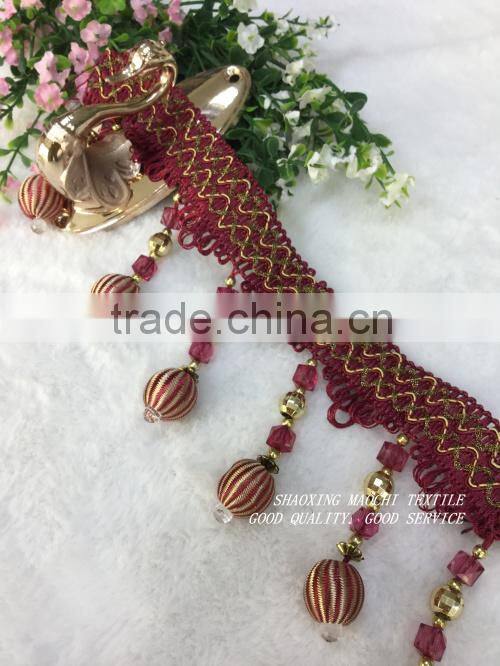 wholesale curtain tassel fringes for home textile accessory