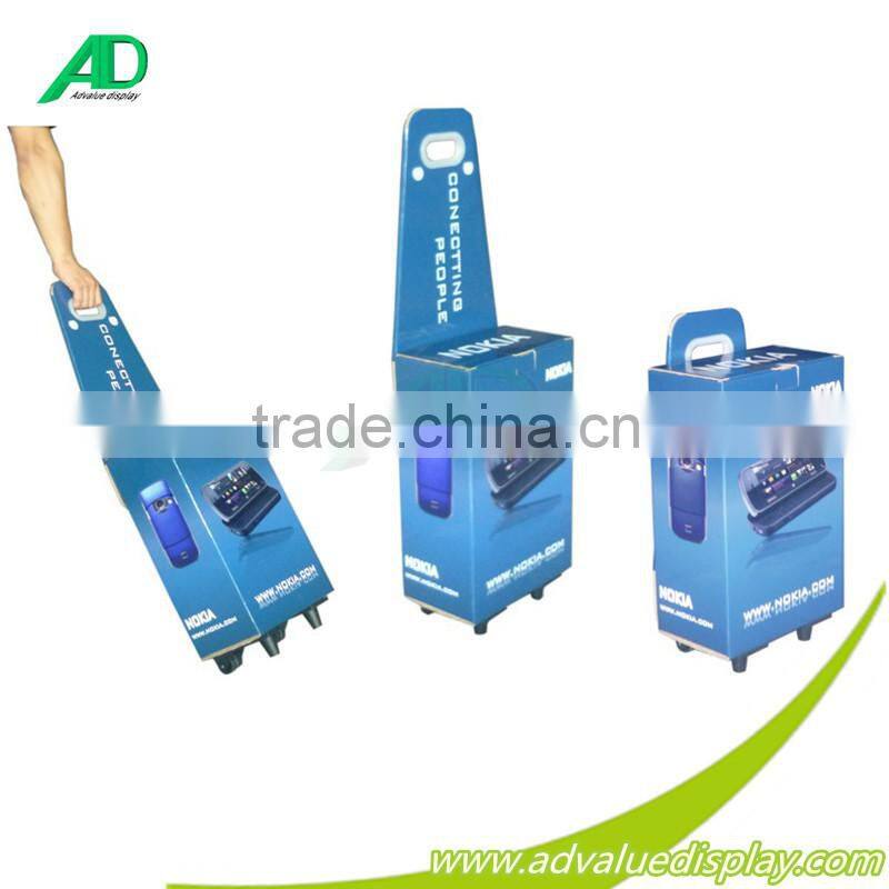 Trolley packing boxes , shopping trolleys & carts for exihibition paper trolley