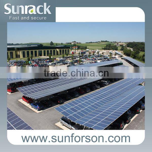 Solar ground mounting system 10kw of carport