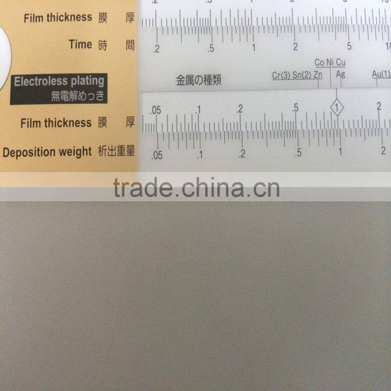 Reliable Japan-made slide rules used as electroplating instrument