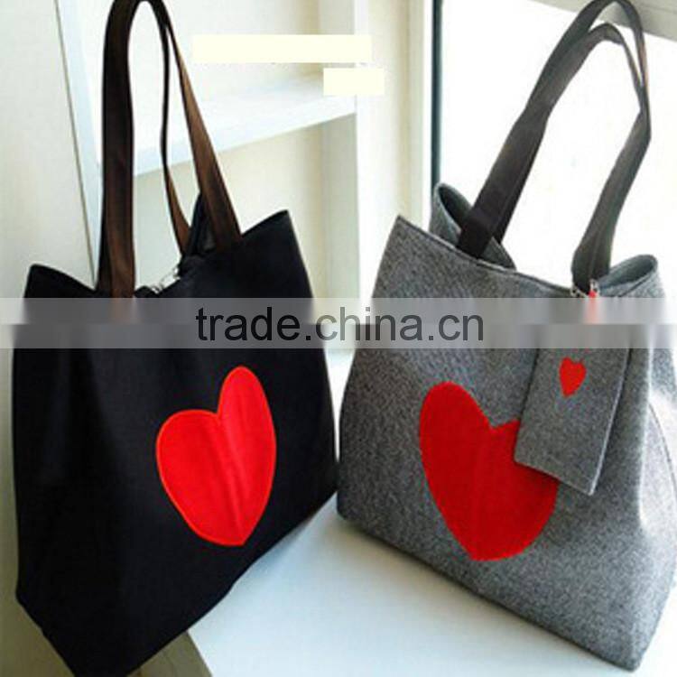 Big Heart Fashion Ladies Shoulder Bag with Hook