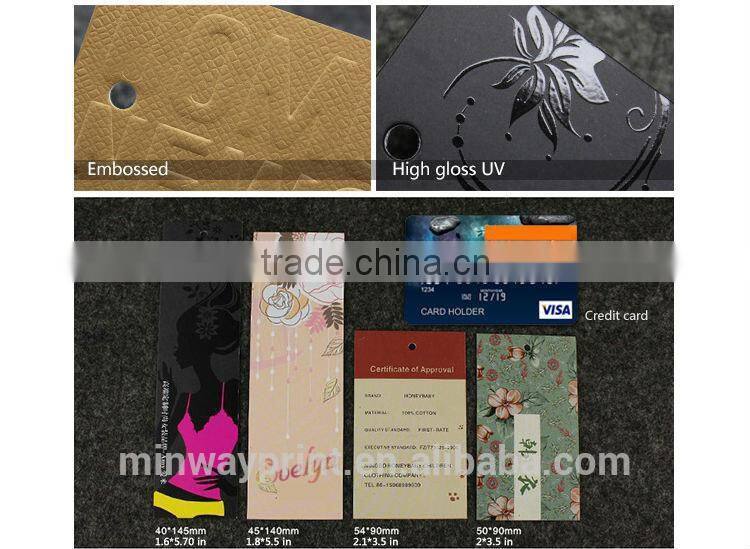 Cheapest price for paper garment hang tag with string