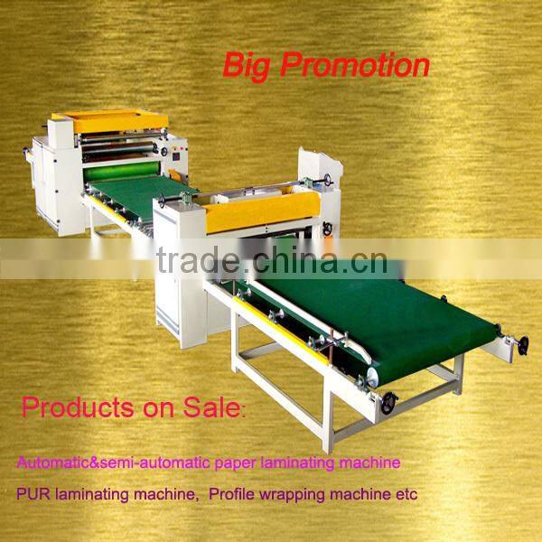 promotion machine laminating decorative film on plywood