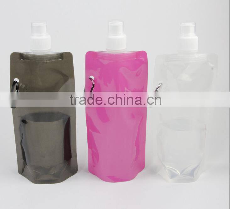 Wholesale BPA Free 480ml Foldable water bottle