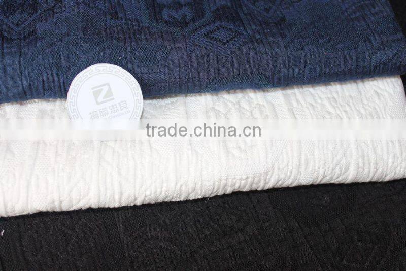 3D special jacquard fabrics for autumn and winter Polyester cotton jacquard elastic fabrics for suit