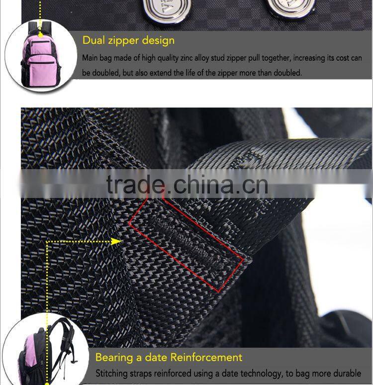 2016 new arrival product waterproof teenager nylon school sport bagpack