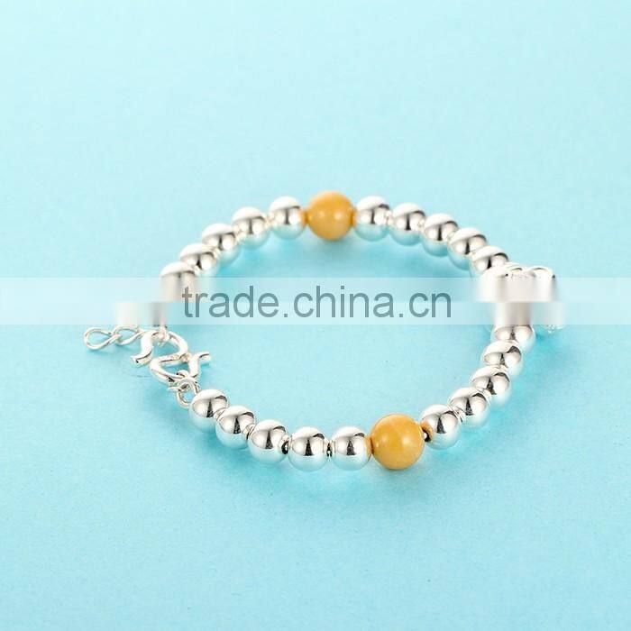 Newest Mickey Mouse Design 925 Silver Bracelet Jewelry