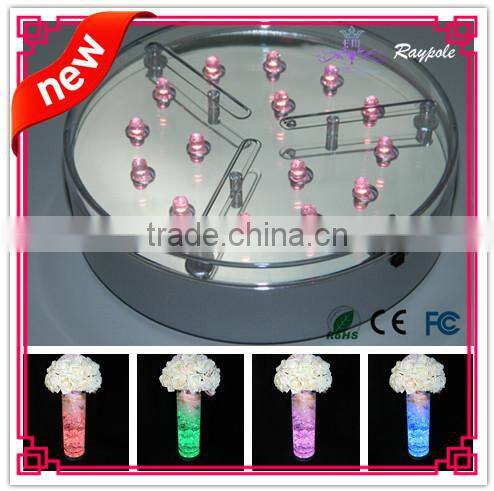 wedding&party suppliers led base light for vase round led party light