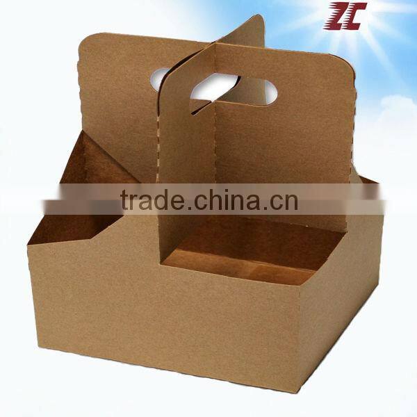 Factory Direct Sale Take Away Kraft Paper beer carrier